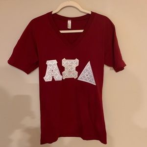 American Apparel AXiD Lettered V-Neck Shirt